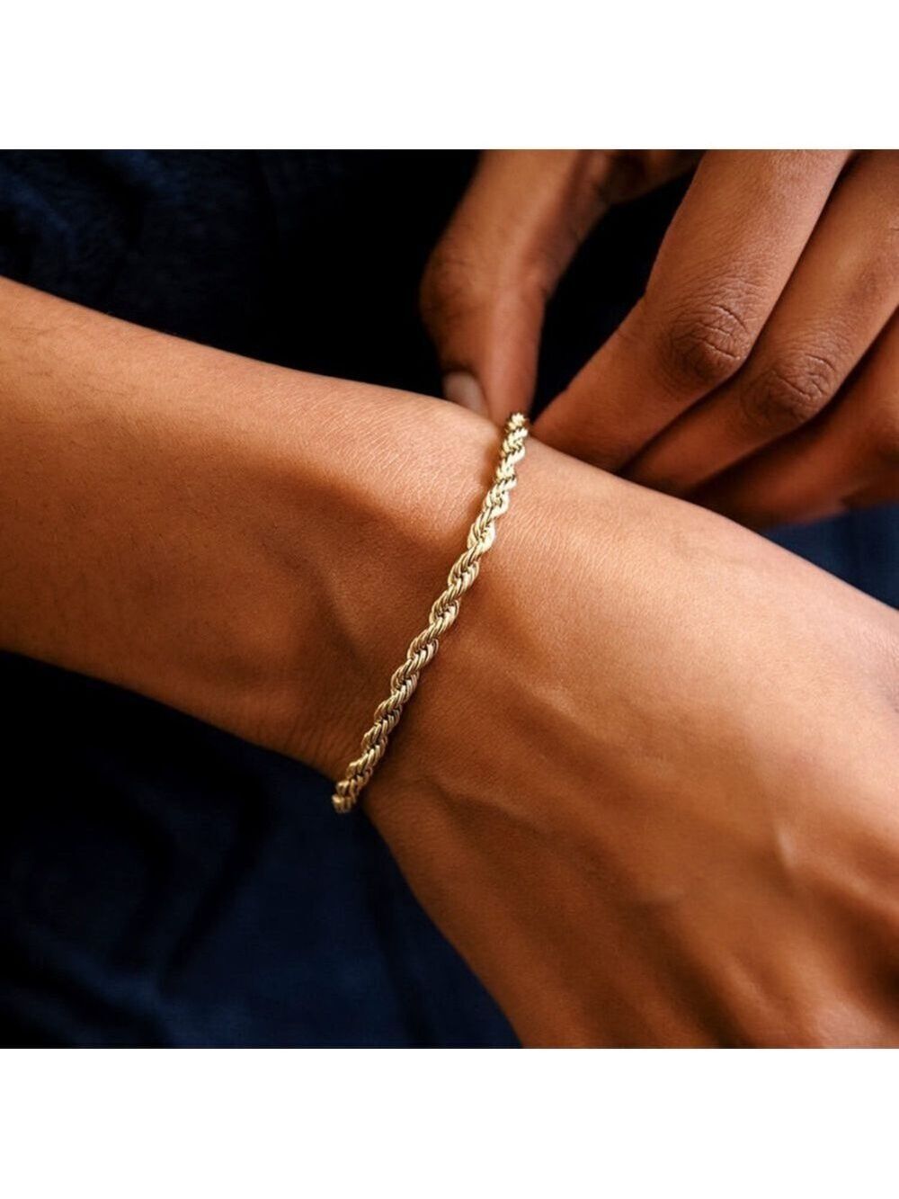 Gold filled  Rope Chain Bracelet